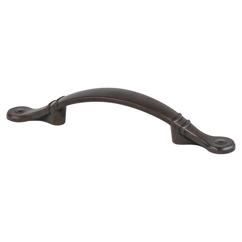Advantage Plus Four 3 inch CC Rust Glaze Rounded End Pull