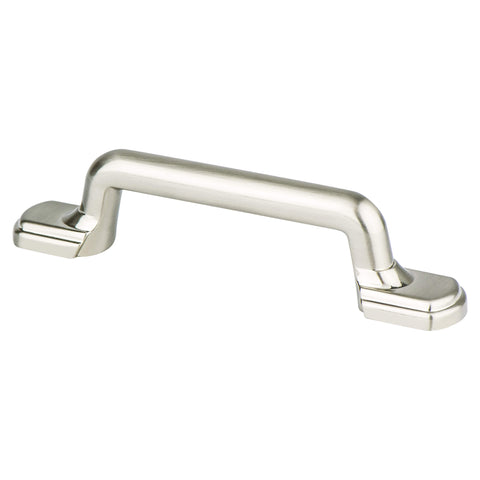 Traditional Advantage Two 3 inch CC Brushed Nickel Rounded End Pull