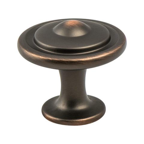Traditional Advantage Three Verona Bronze Button Knob