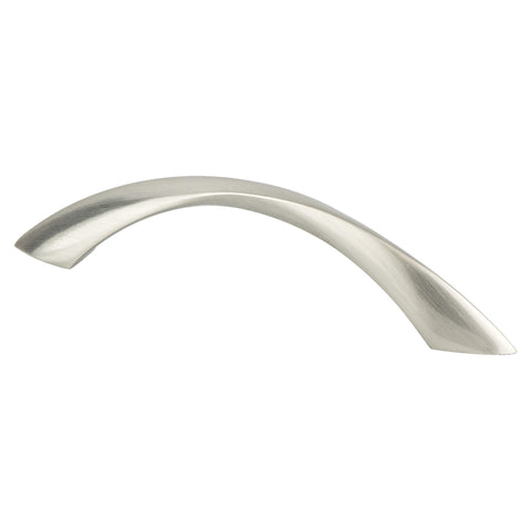 Contemporary Advantage Five 96mm CC Brushed Nickel Twisted Arch Pull