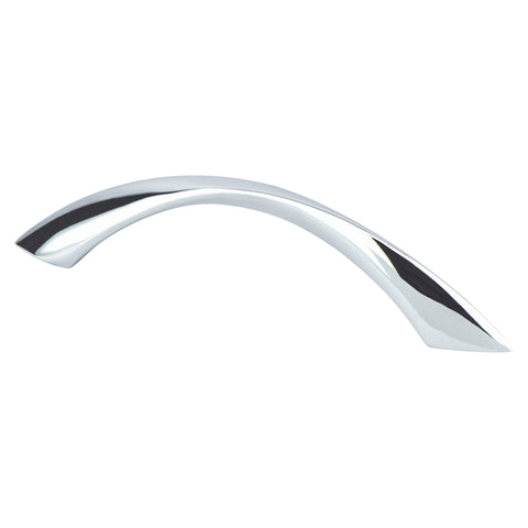 Contemporary Advantage Five 96mm CC Polished Chrome Twisted Arch Pull