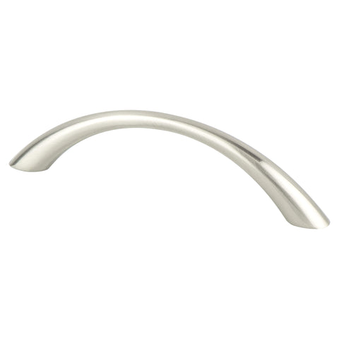 Contemporary Advantage Four 96mm CC Brushed Nickel Tapered Arch Pull