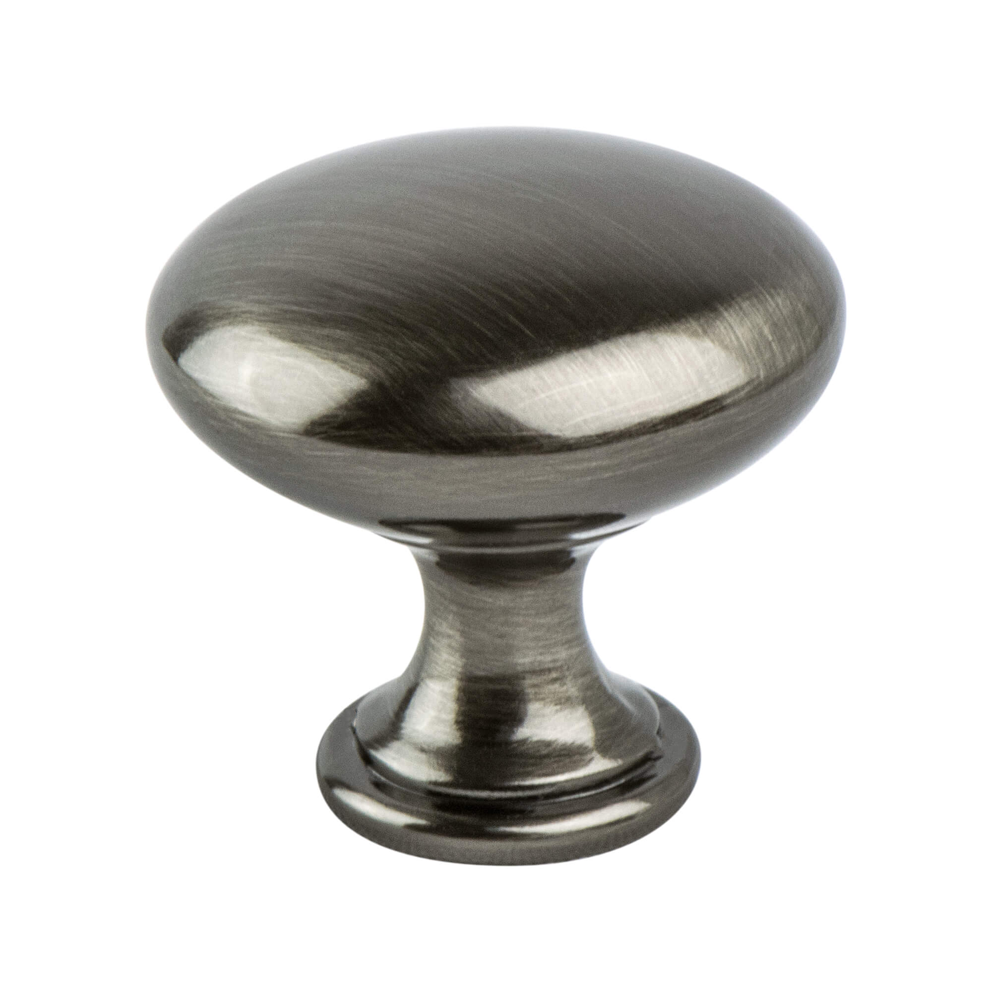 Euro Moderno Brushed Black Nickel Knob