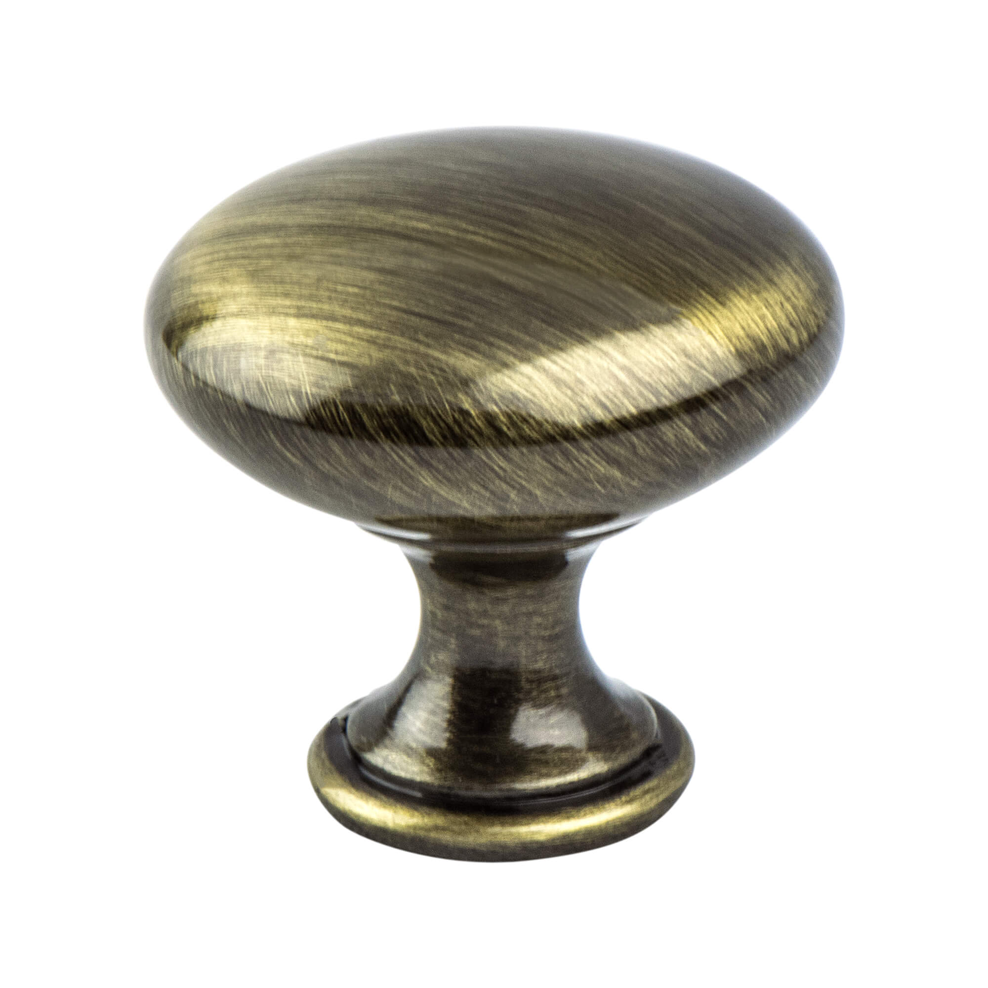 Euro Moderno Brushed Antique Brass Knob