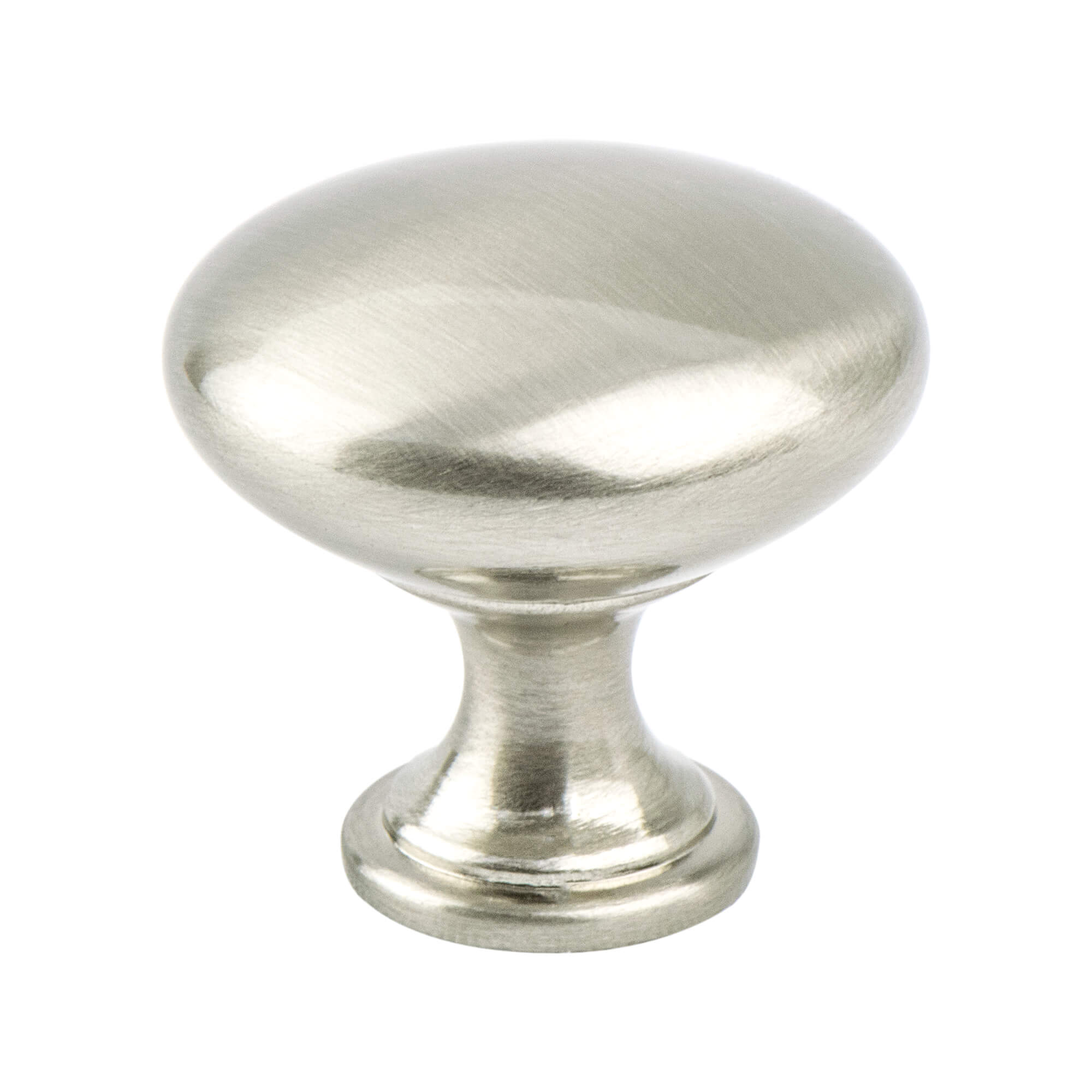 Euro Moderno Brushed Nickel Knob