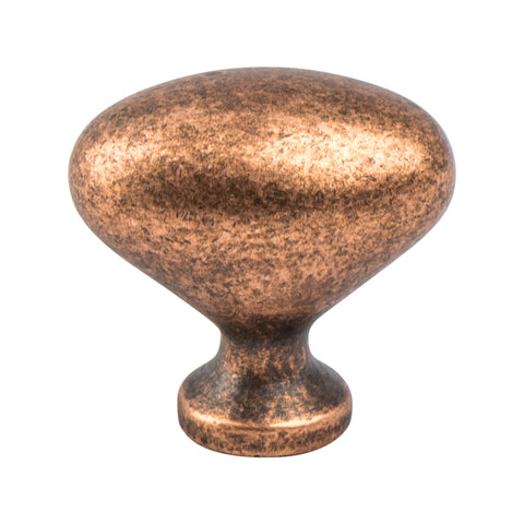American Classics Weathered Copper Oval Knob
