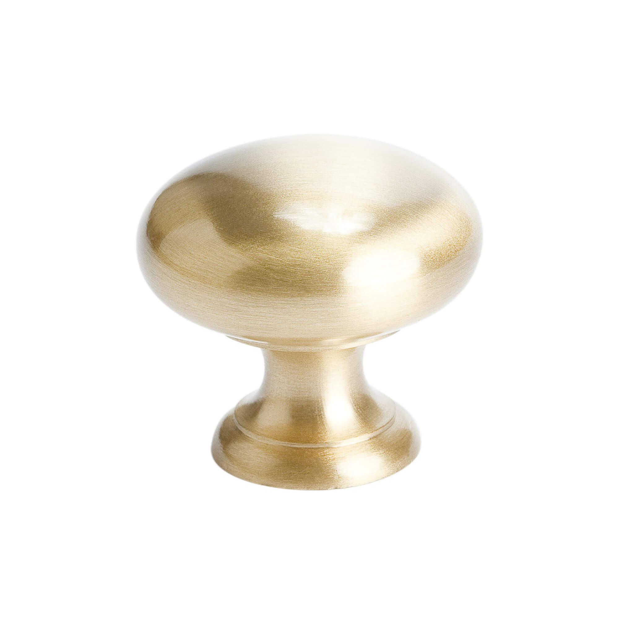 Plymouth Satin Brass Round Knob