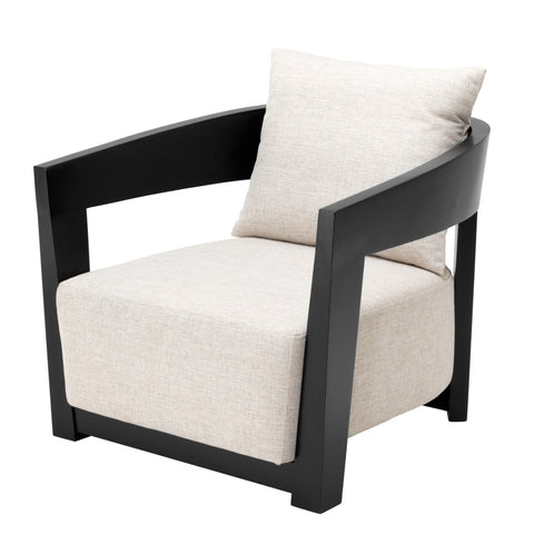 A109584 - Chair Rubautelli black finish loki natural