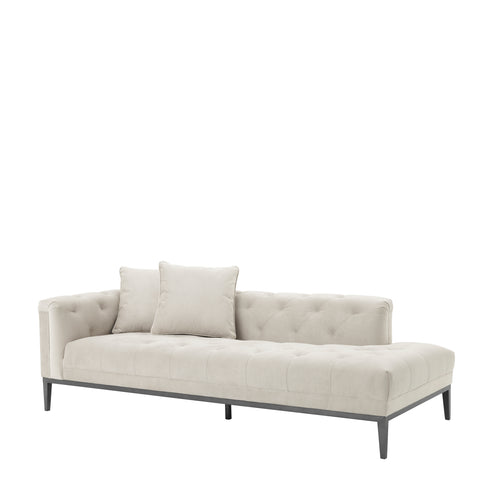 A111349 - Lounge Sofa Cesare left pebble grey