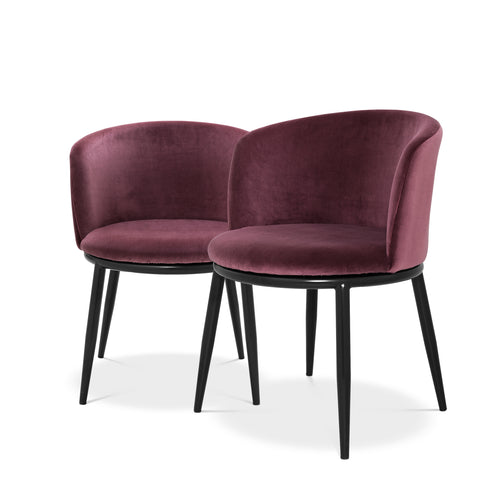 A111994 - Dining Chair Filmore cameron purple set of 2