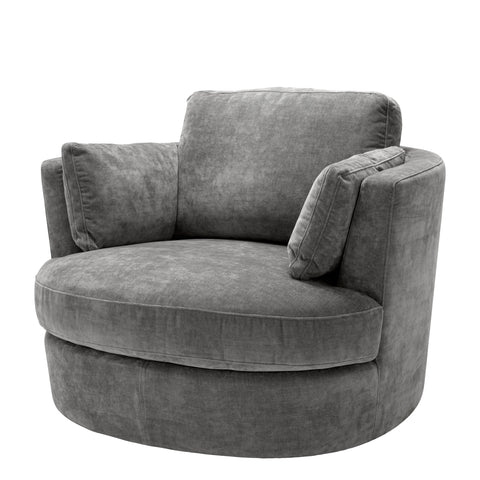 A112853 - Swivel Chair Clarissa clarck grey