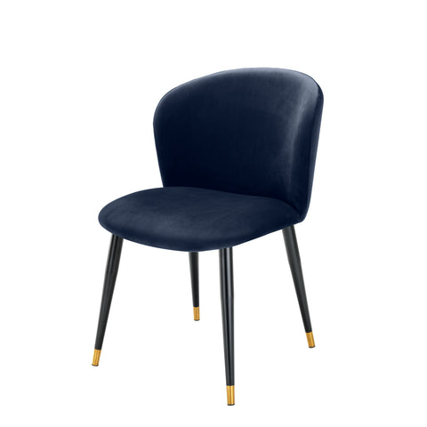 A113121 - Dining Chair Volante savona midnight blue velvet