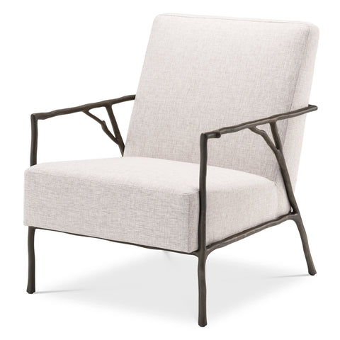 A114908 - Chair Antico medium bronze finish loki natural
