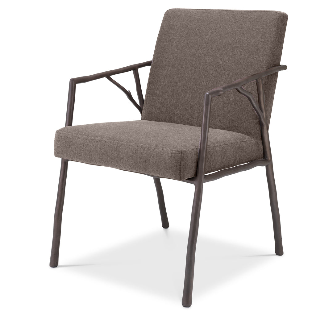 A114997 - Dining Chair Antico medium bronze finish abrasia