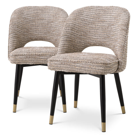 A115282 - Dining Chair Cliff mademoiselle beige set of 2