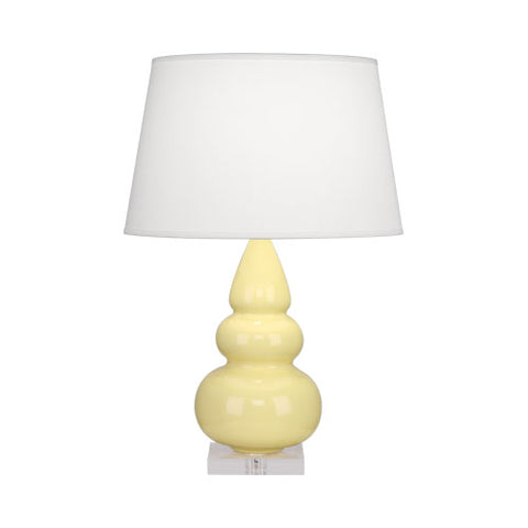 A287X Butter Small Triple Gourd Accent Lamp