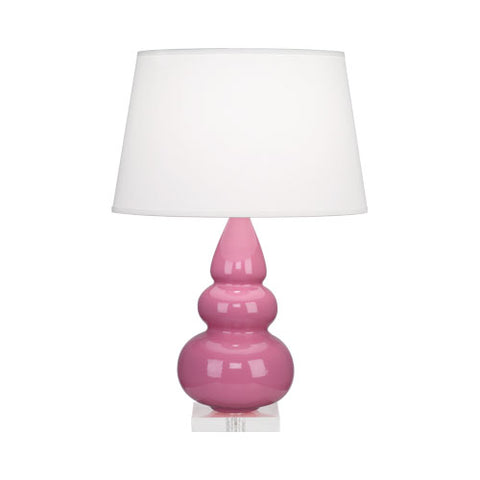 A288X Schiaparelli Pink Small Triple Gourd Accent Lamp