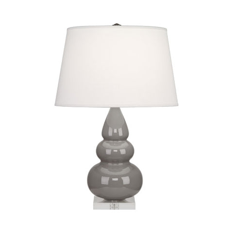 A289X Smokey Taupe Small Triple Gourd Accent Lamp