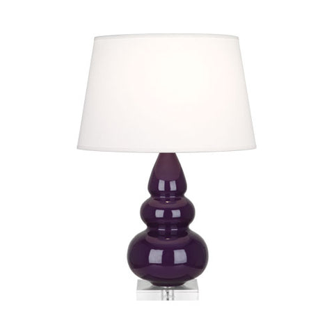 A380X Amethyst Small Triple Gourd Accent Lamp