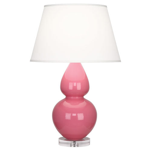 A609X Schiaparelli Pink Double Gourd Table Lamp