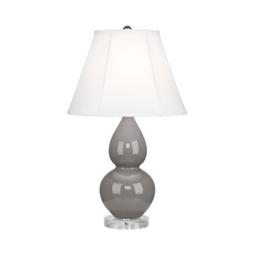 A770 Smokey Taupe Small Double Gourd Accent Lamp