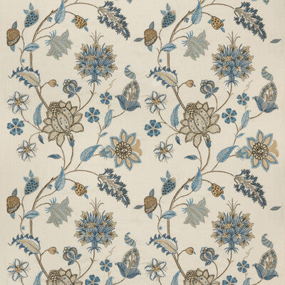 Baker'S Indienne Embroidery-Soft Blue