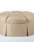 Channeled Round Ottoman