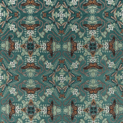 Emerald Forest-Teal Jacquard
