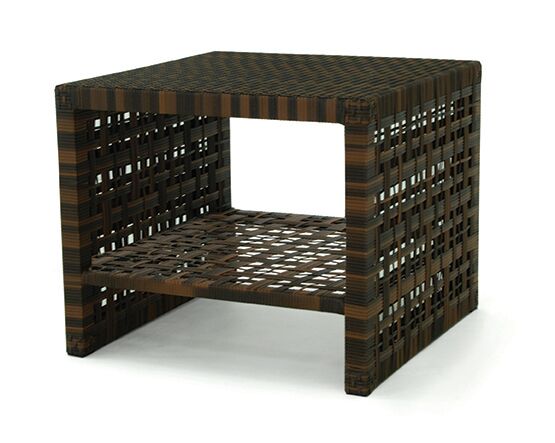 ASTOR End Table with Woven Top
