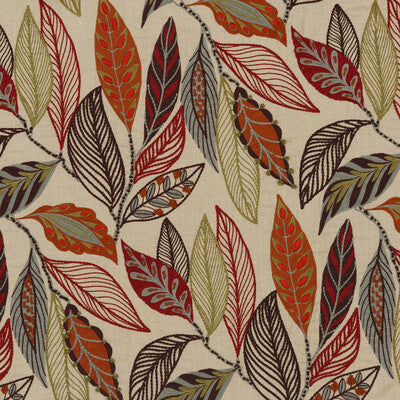 Forest Leaves-Red/Plum