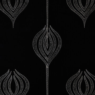 Tulip Embroidery-Black