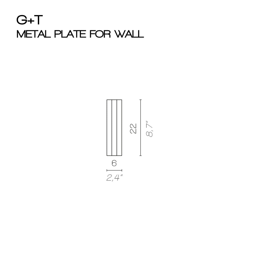 G+T Metal Plate for Wall