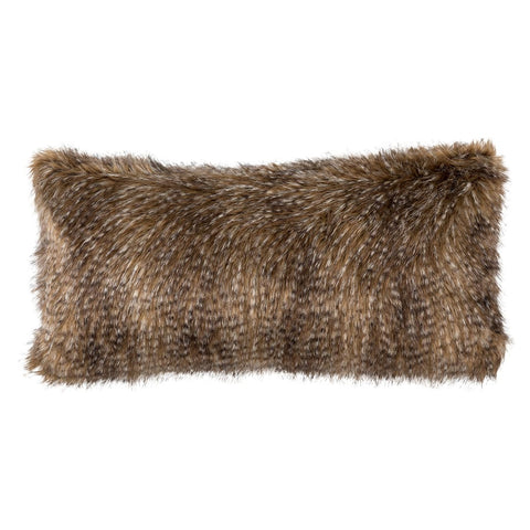 Chestnut Fur Lg. Rectangle Pillow 14X30