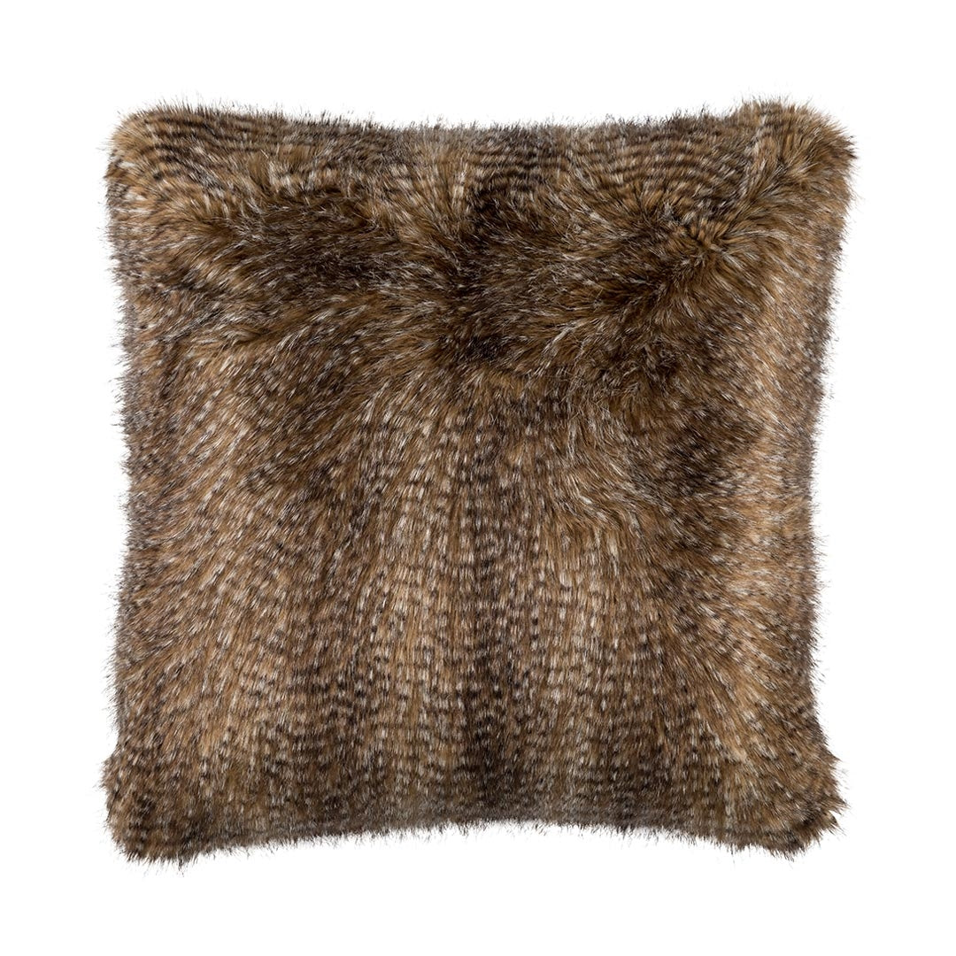 Chestnut Fur Euro Pillow 28X28