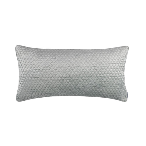 Valentina Quilted Lg Rectangle Pillow Aquamarine 18x36