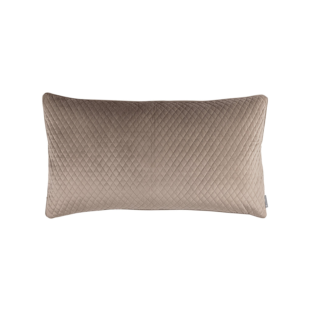 Valentina Quilted Lg Rectangle Pillow Buff 18x30