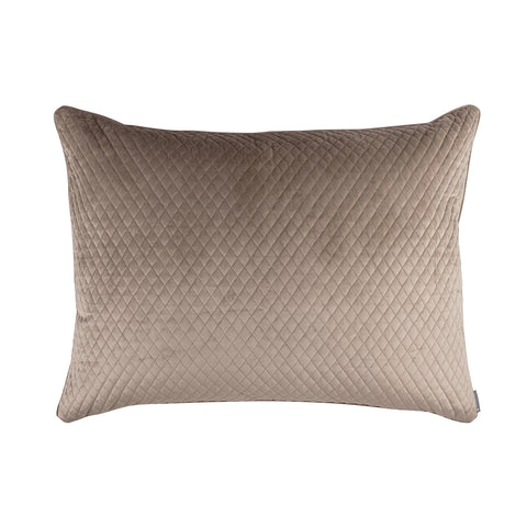 Valentina Quilted Luxe Euro Pillow Buff 27x36
