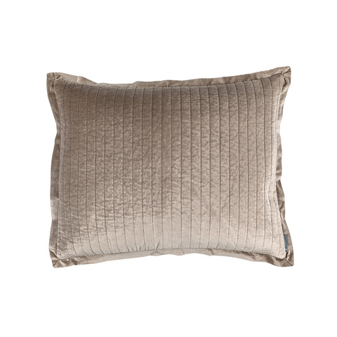 Aria Quilted Standard Pillow Raffia Matte Velvet 20X26 (Insert Included)