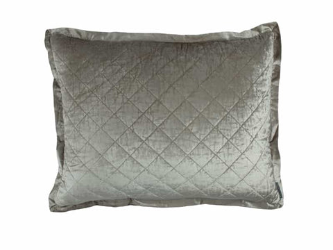 Chloe Standard Pillow / Ice Silver Velvet 20X26