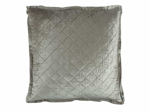 Chloe European Pillow / Ice Silver Velvet 26X26