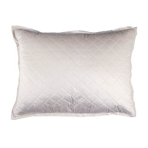 Chloe Luxe European Pillow / Ivory Velvet 27X36