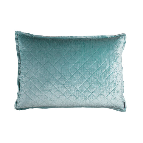 Chloe Luxe European Pillow / Sea Foam Velvet 27X36