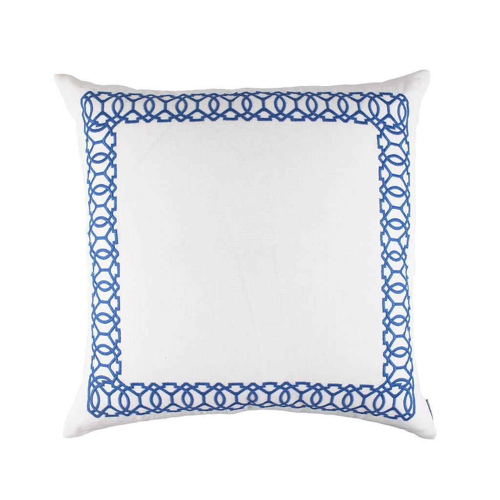 Magic European Pillow White / Azure 28X28