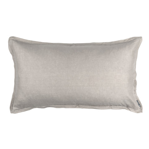 Bloom King Double Flange Pillow Raffia Linen 20X36 (Insert Included)