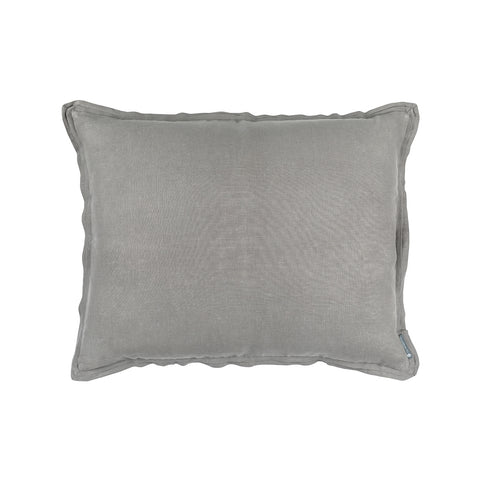 Bloom Standard Double Flange Pillow Lt Grey Linen 20X26 (Insert Included)