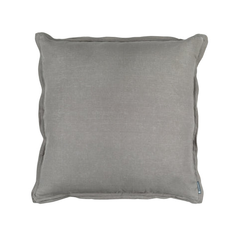 Bloom Euro Double Flange Pillow Lt Grey Linen 26X26 (Insert Included)
