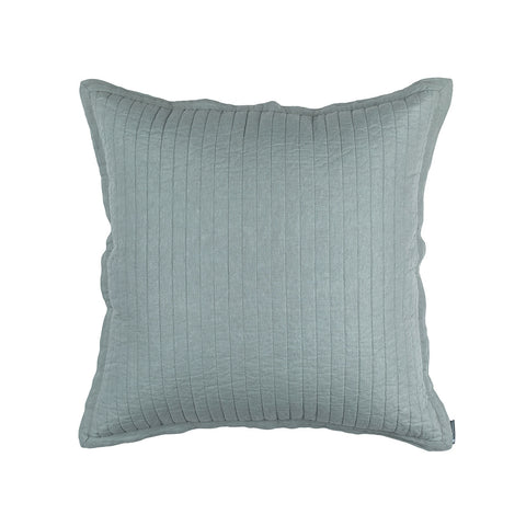 Tessa Quilted Euro Pillow Sky Linen 26X26 (Insert Included)