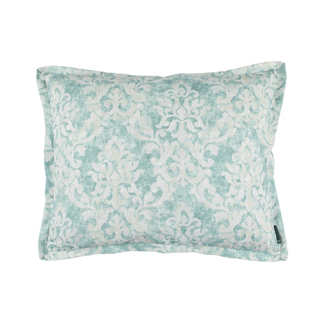 Milan Standard Pillow Spa Faded Damask Venetian Linen 20X26 (Insert Included)