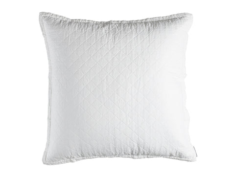 Emily European Pillow / White Linen 26X26