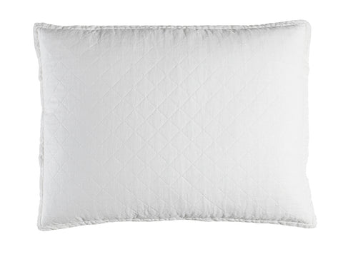 Emily Luxe Euro Pillow / White Linen 27X36